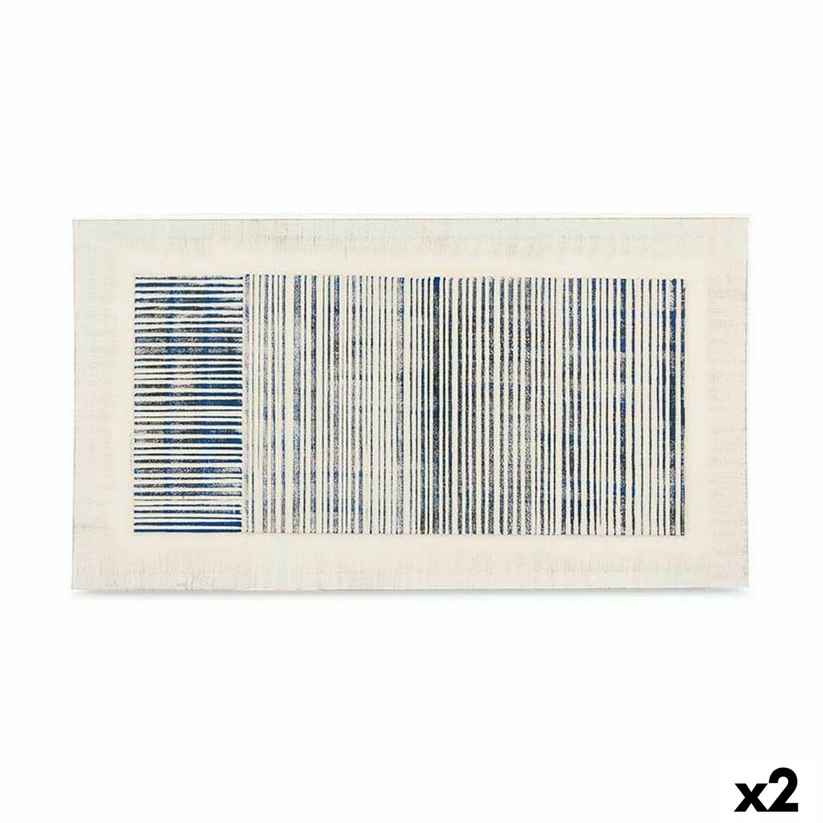 Kanvas Ränder Med relief (110 x 60 x 2,5 cm) (2 antal)