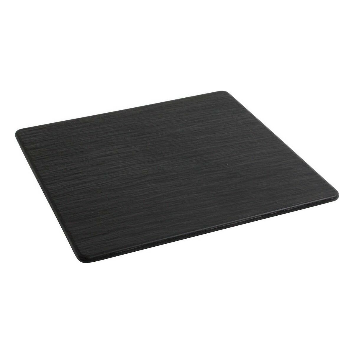 Platt skål Inde Africa Svart Melamin Fyrkantig 35 x 35 x 0,7 cm
