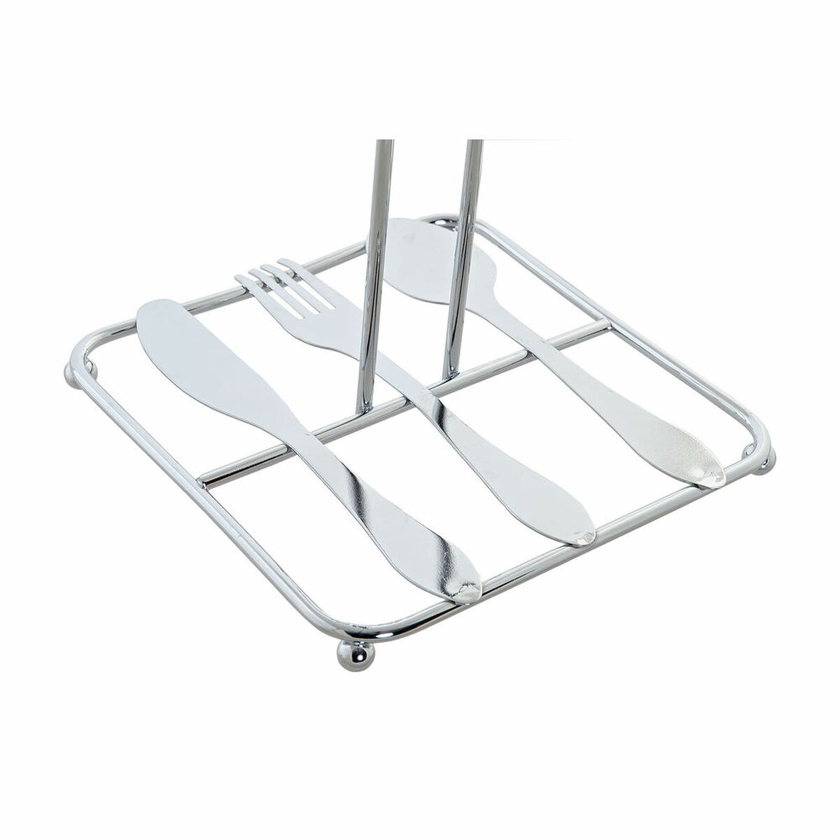 Köksrullehållare DKD Home Decor Silvrig Metall Plast 15 x 16 x 29,5 cm - 4
