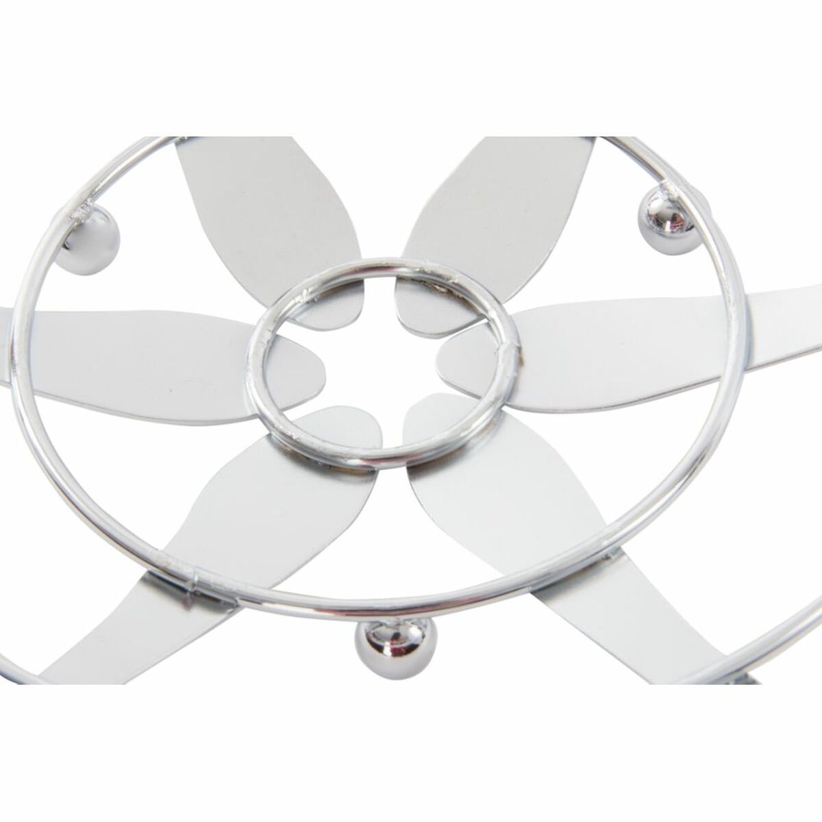 Fruktskål DKD Home Decor Silvrig Metall Plast - 4