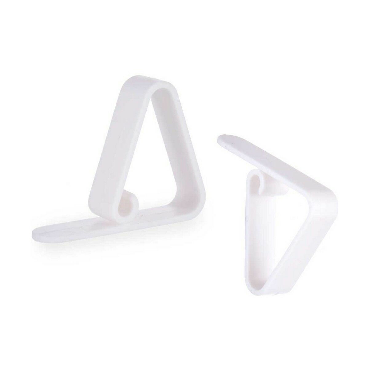 Klämma för bordsduk Vit Plast (5,5 x 4,5 x 1,5 cm) (12 antal)