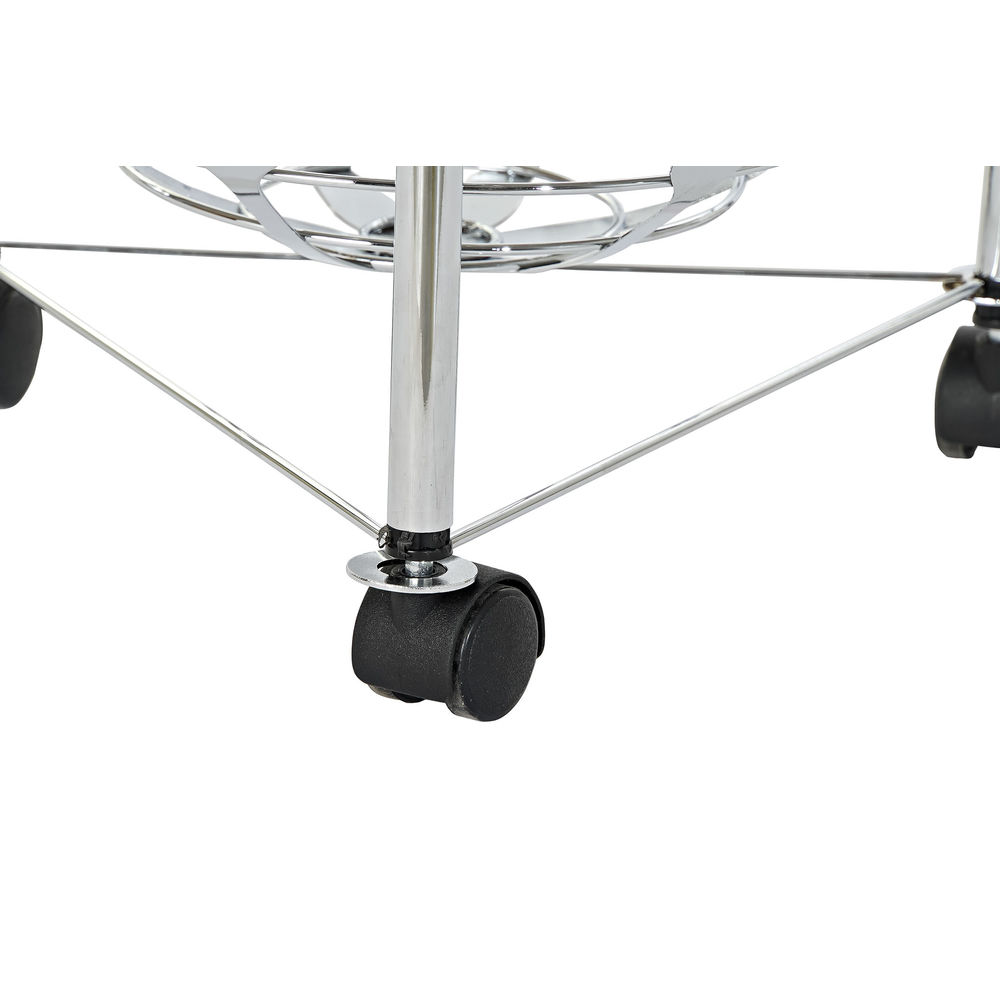Fruktskål DKD Home Decor Silvrig 28 x 28 x 74 cm Rostfri krommetall - 2