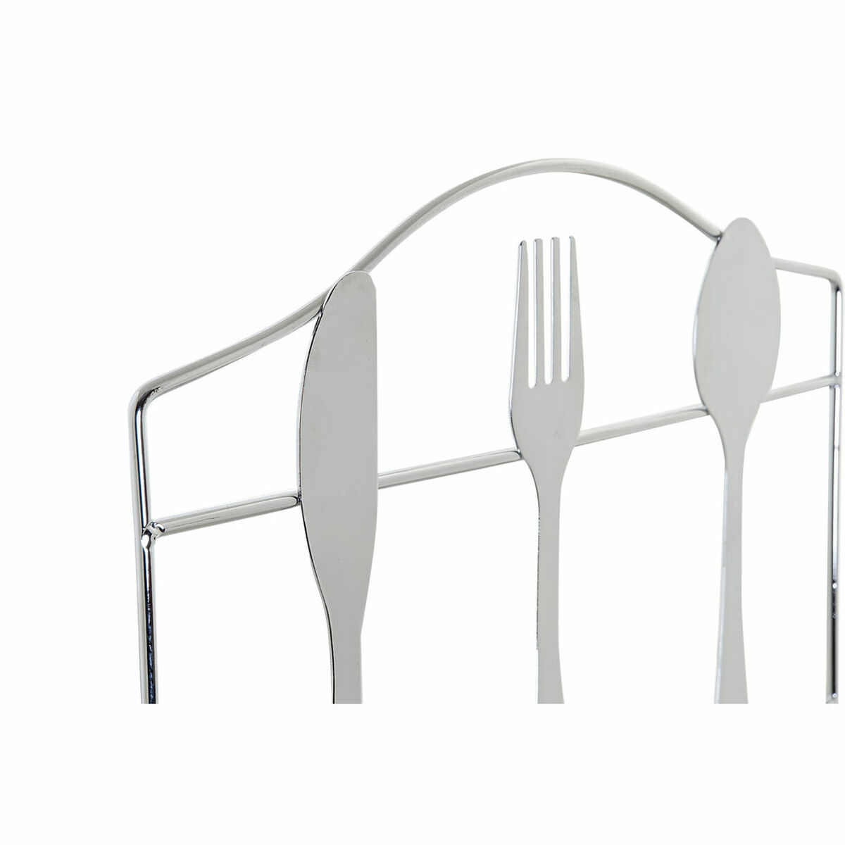 Hållare DKD Home Decor Bestick Silvrig Metall Plast 23 x 15 x 22 cm - 4
