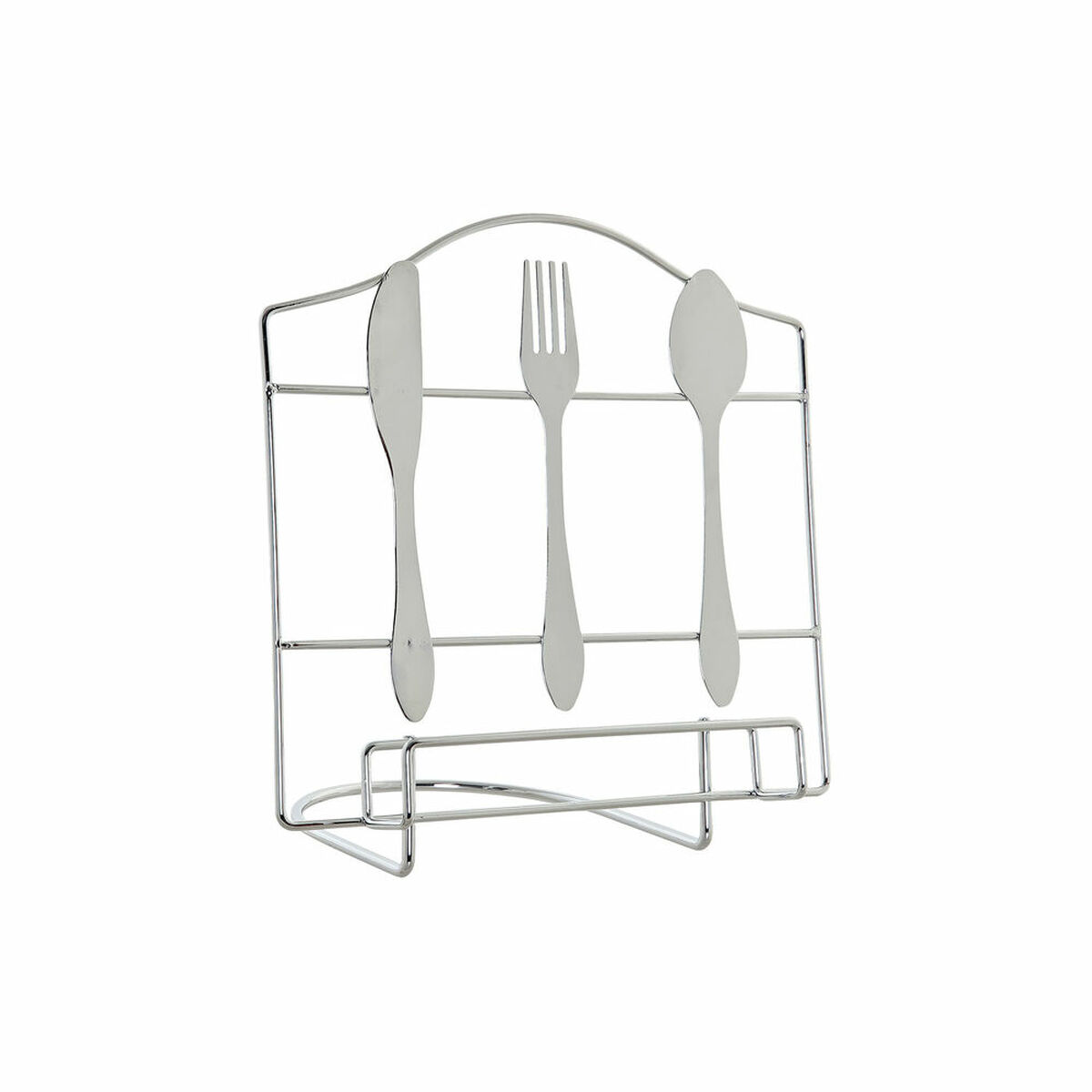 Hållare DKD Home Decor Bestick Silvrig Metall Plast 23 x 15 x 22 cm - 3
