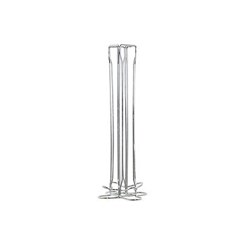 Kapselhållare DKD Home Decor Silvrig Metall Plast 13 x 13 x 37 cm