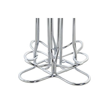Kapselhållare DKD Home Decor Silvrig Metall Plast 13 x 13 x 37 cm