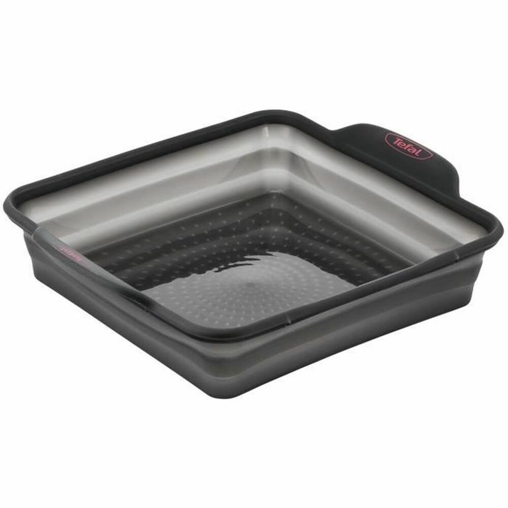 Kakform Tefal Crispybake Svart Grå Silikon Kolstål 23 x 23 cm