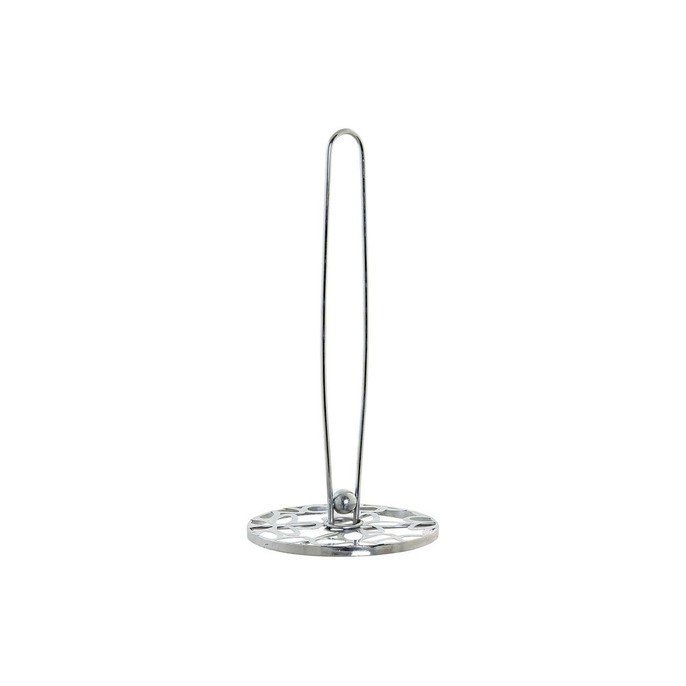 Köksrullehållare DKD Home Decor Silvrig Metall Plast 14 x 14 x 29 cm