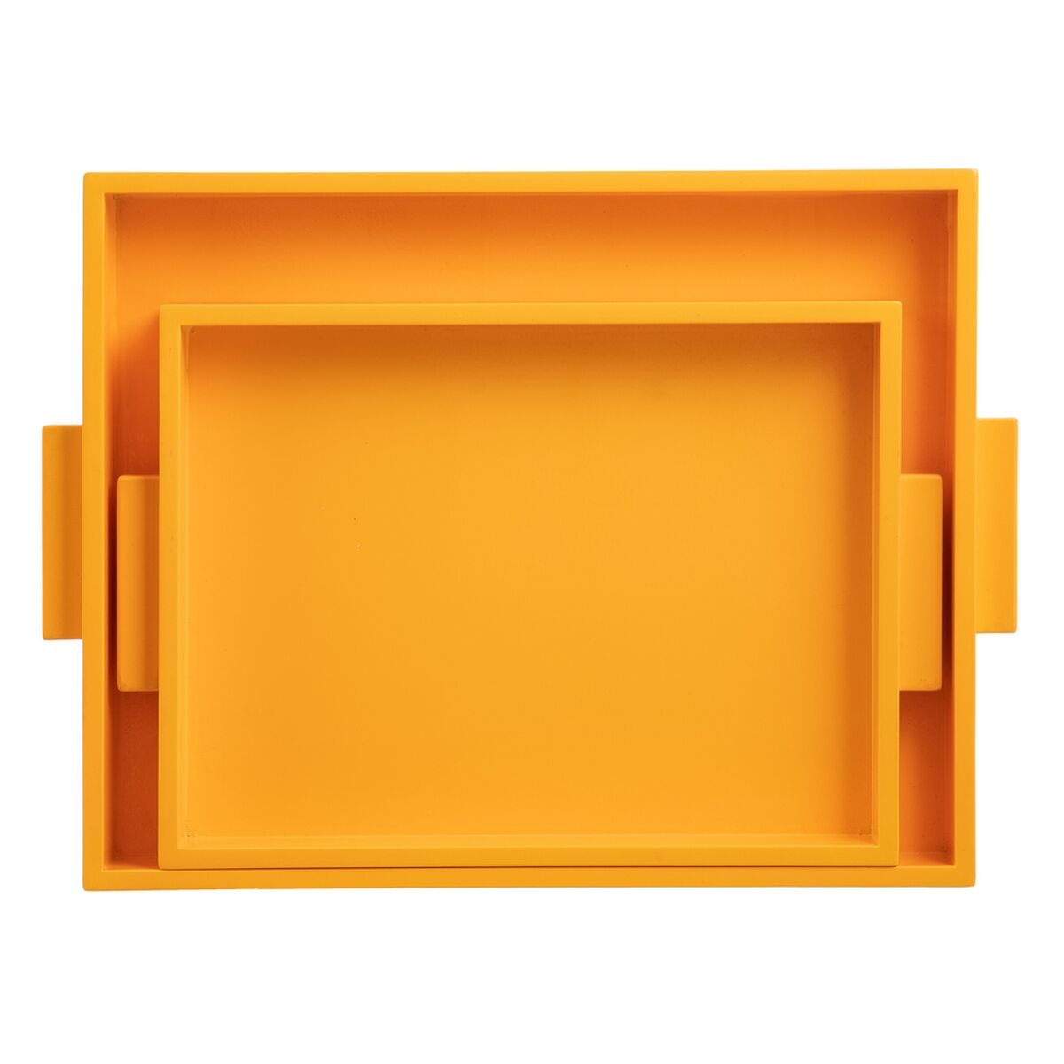 Bricka 45 x 33 x 4,5 cm Gul DMF (2 antal) - 2