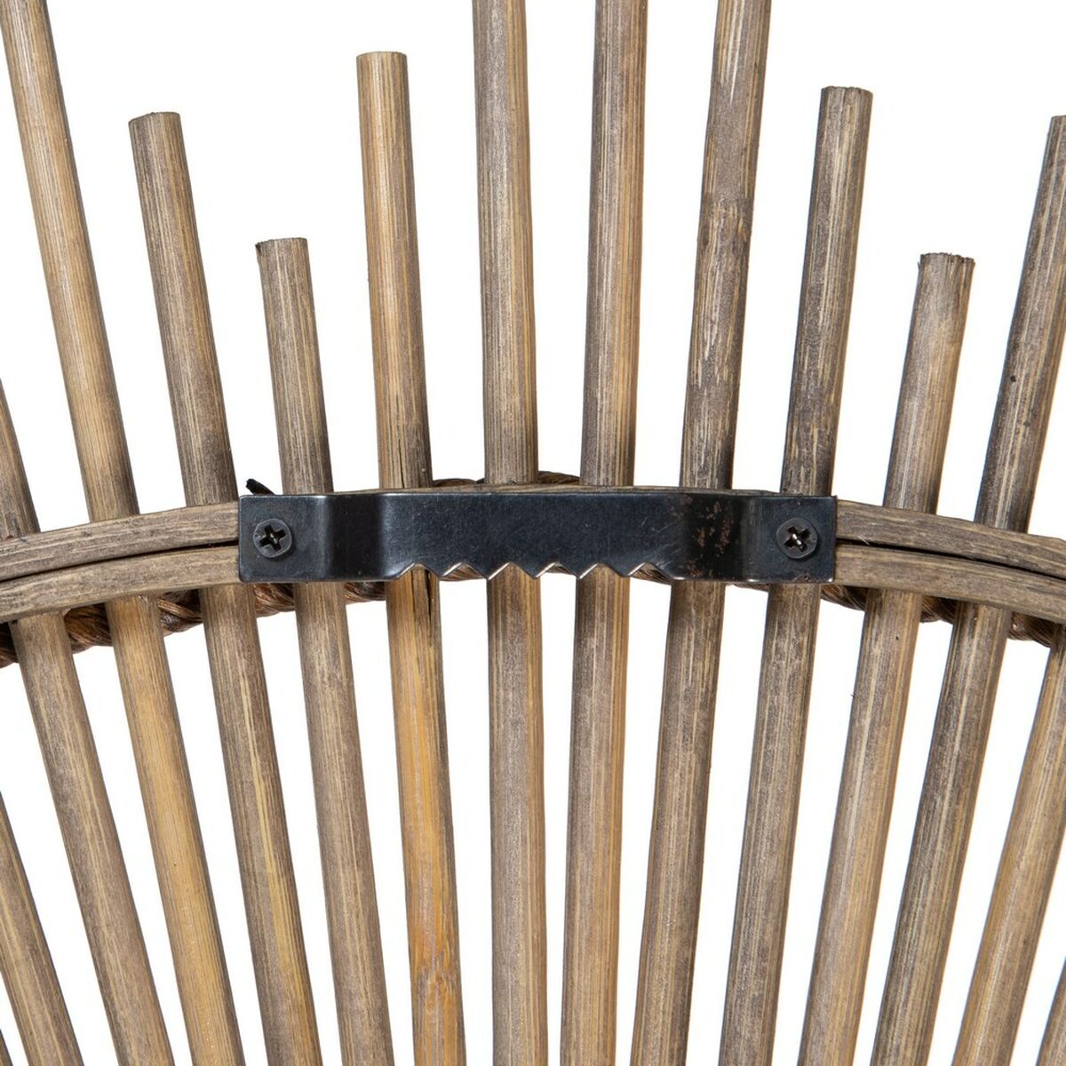 Väggspegel Grå Bambu 72 x 3 x 72 cm - 2