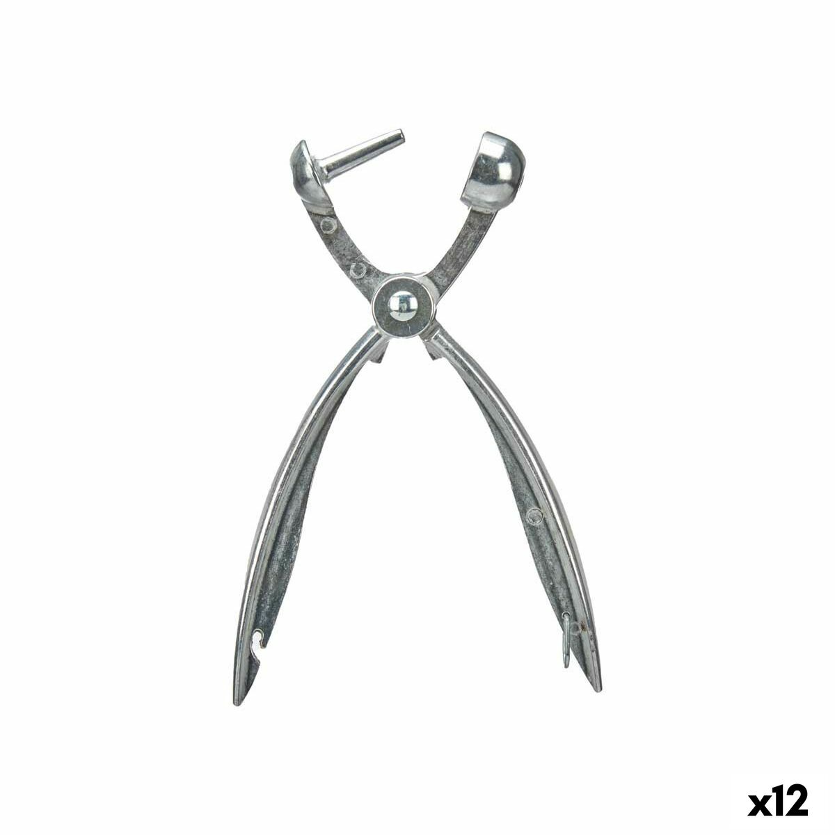 Kärnborttagare 18 x 1,5 cm Silvrig Metall (12 antal)