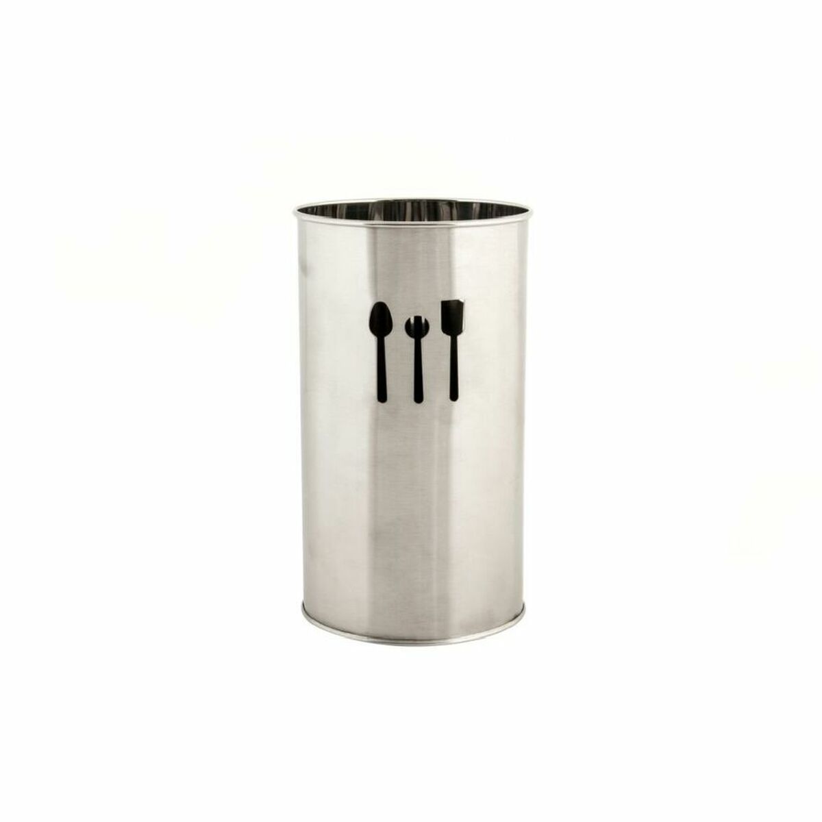 Besticks-sortering DKD Home Decor Silvrig Rostfritt stål Plast 10 x 10 x 18 cm - 3