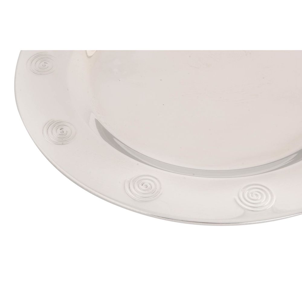 Tallriksunderlägg DKD Home Decor Rostfritt stål Plast Silvrig 30 x 30 x 0,5 cm - 2
