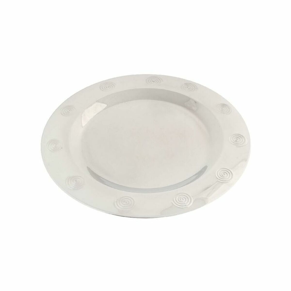 Tallriksunderlägg DKD Home Decor Rostfritt stål Plast Silvrig 30 x 30 x 0,5 cm - 3