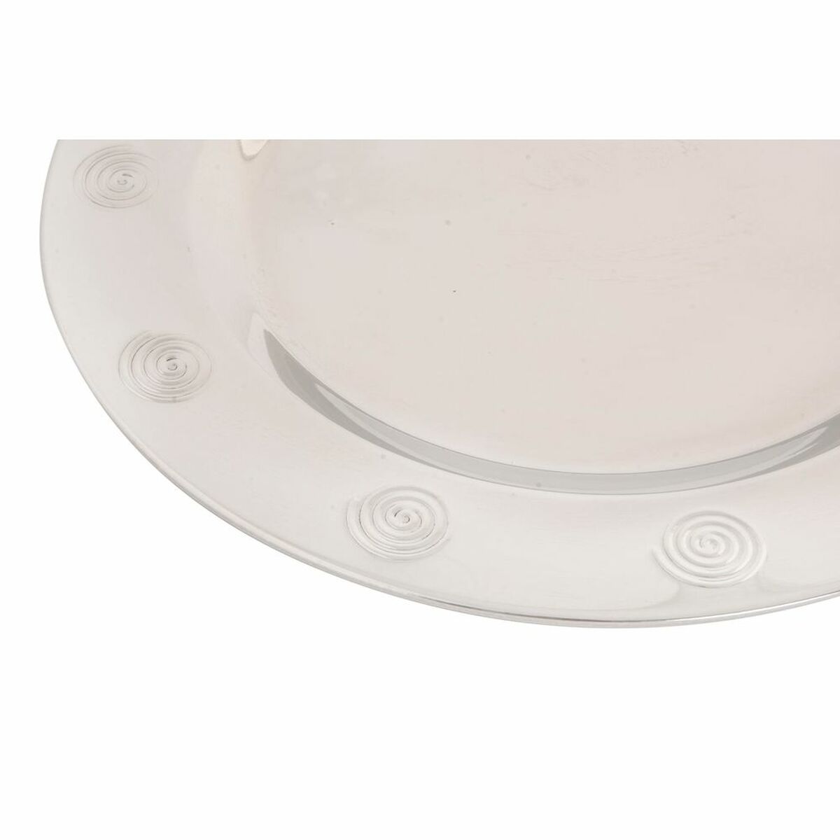 Tallriksunderlägg DKD Home Decor Rostfritt stål Plast Silvrig 30 x 30 x 0,5 cm - 4