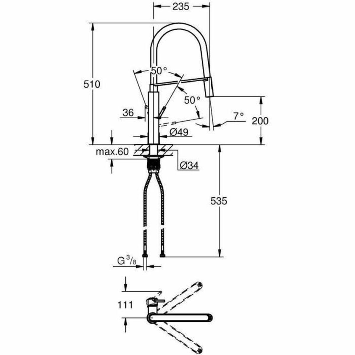 Blandare Grohe Concetto 31491000 - 2