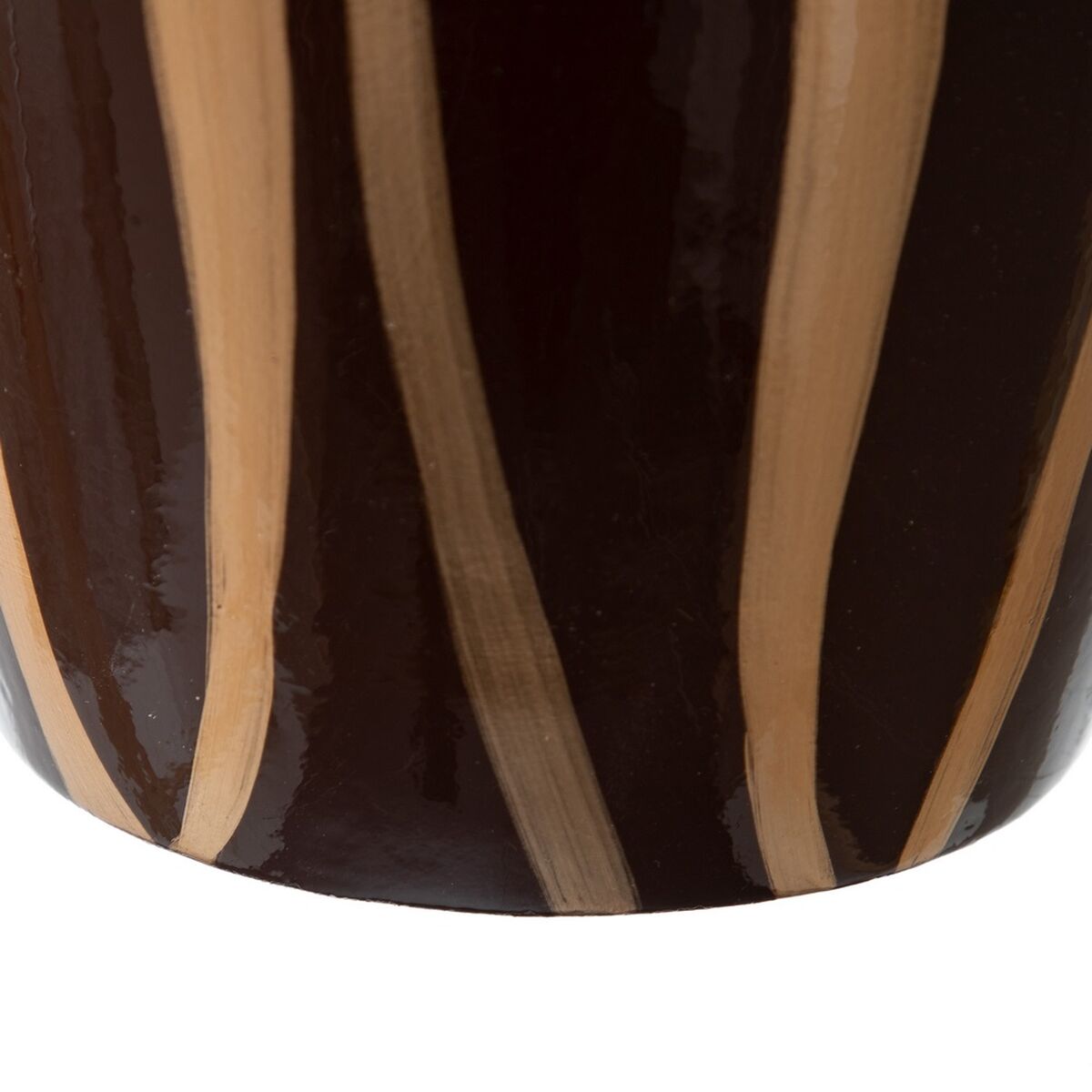 Vas Zebra Keramik Gyllene Brun 18 x 18 x 48 cm - 2