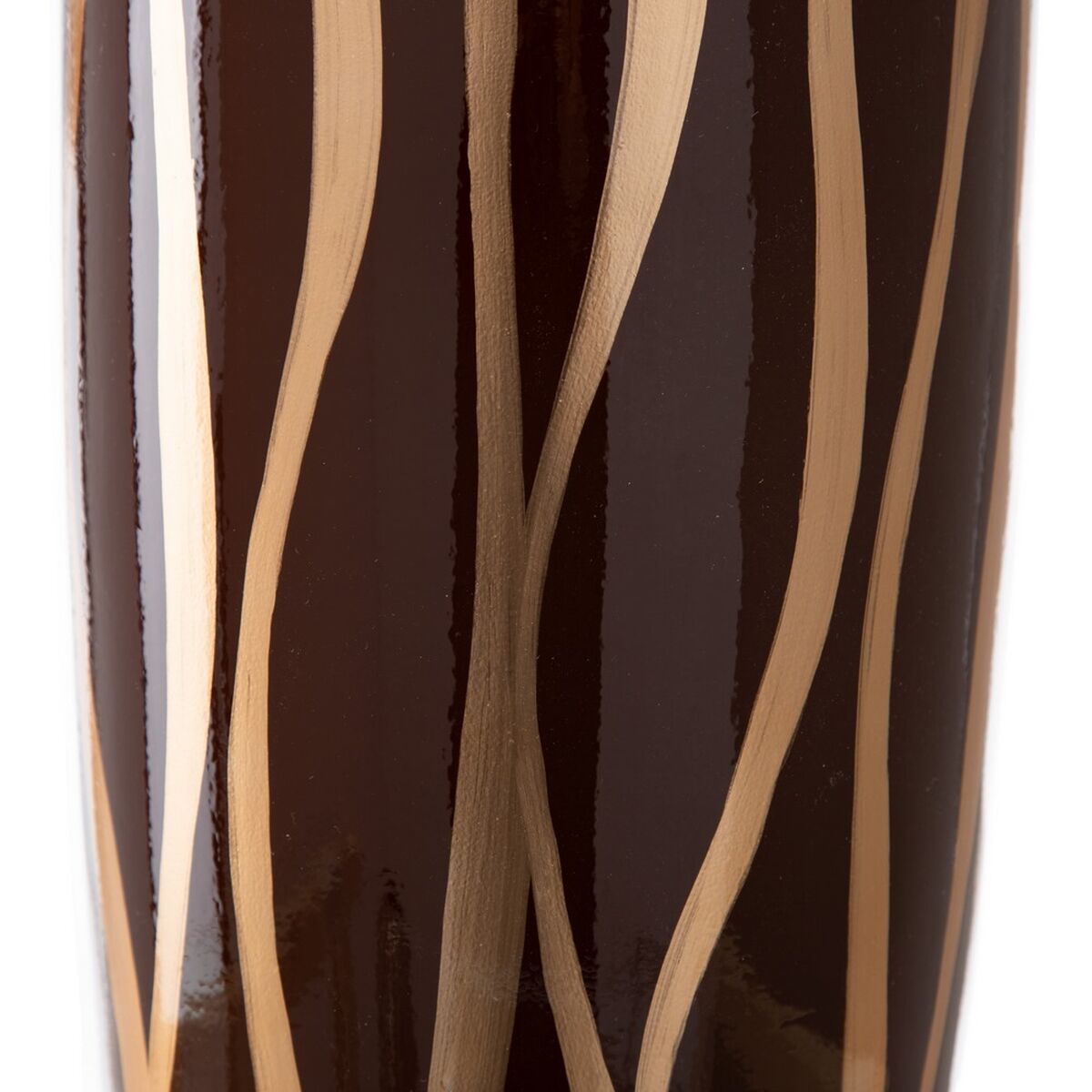 Vas Zebra Keramik Gyllene Brun 18 x 18 x 48 cm - 3
