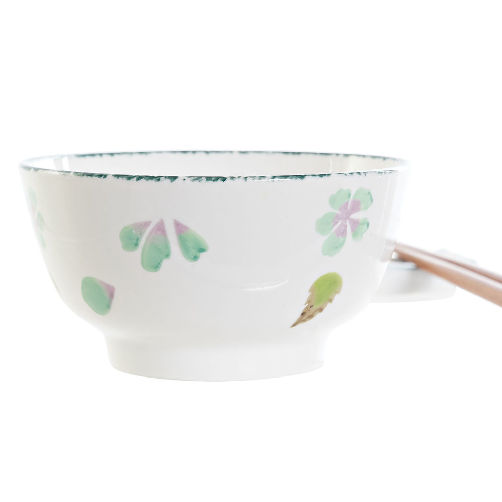 Sushiset DKD Home Decor 25 x 25 x 6,5 cm Porslin Trä Vit Grön Orientalisk (6 Delar) (25 x 25 x 6,5 cm) (6 pcs) - 3