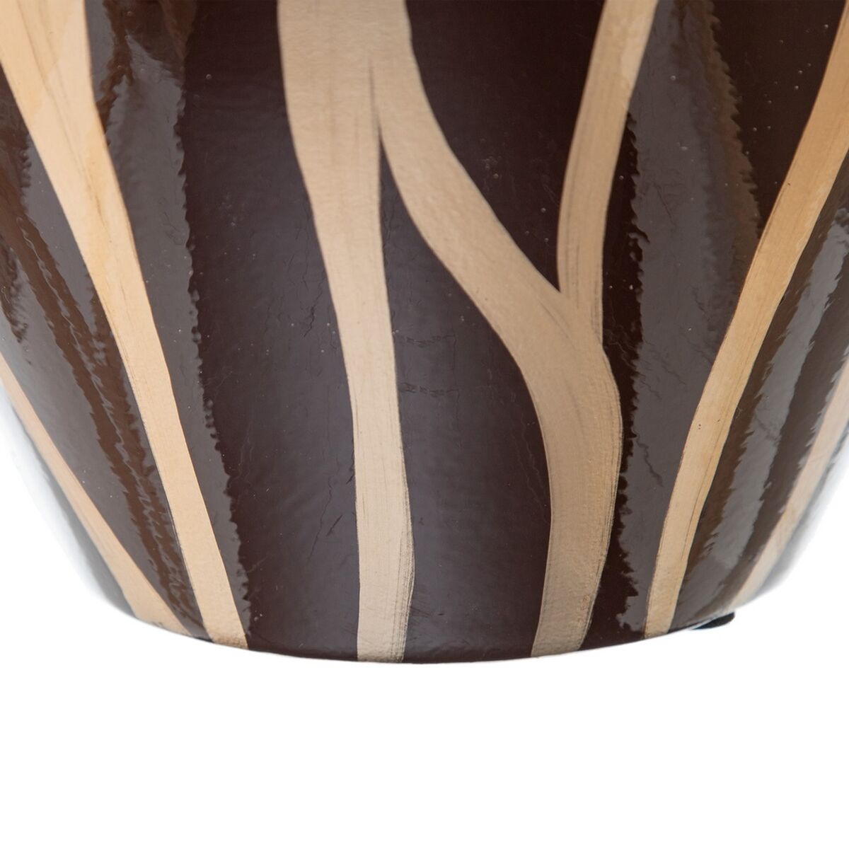Vas Zebra Keramik Gyllene Brun 23 x 23 x 43 cm - 2