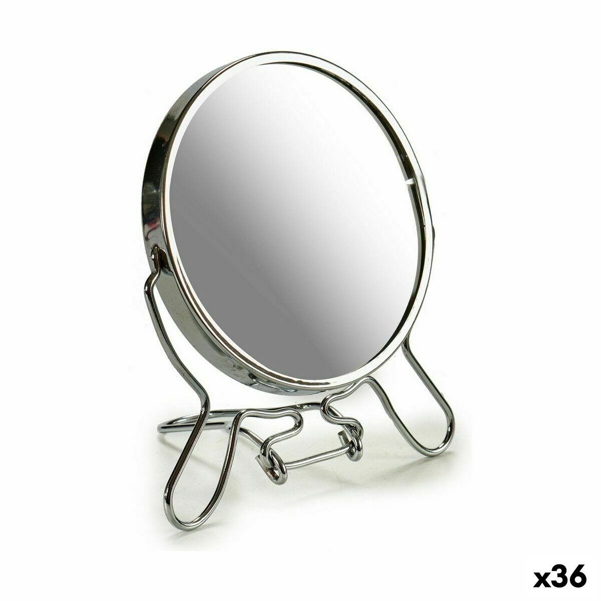 Förstorande Spegel Silvrig Aluminium Glas 11 x 1,2 x 12,5 cm (36 antal)