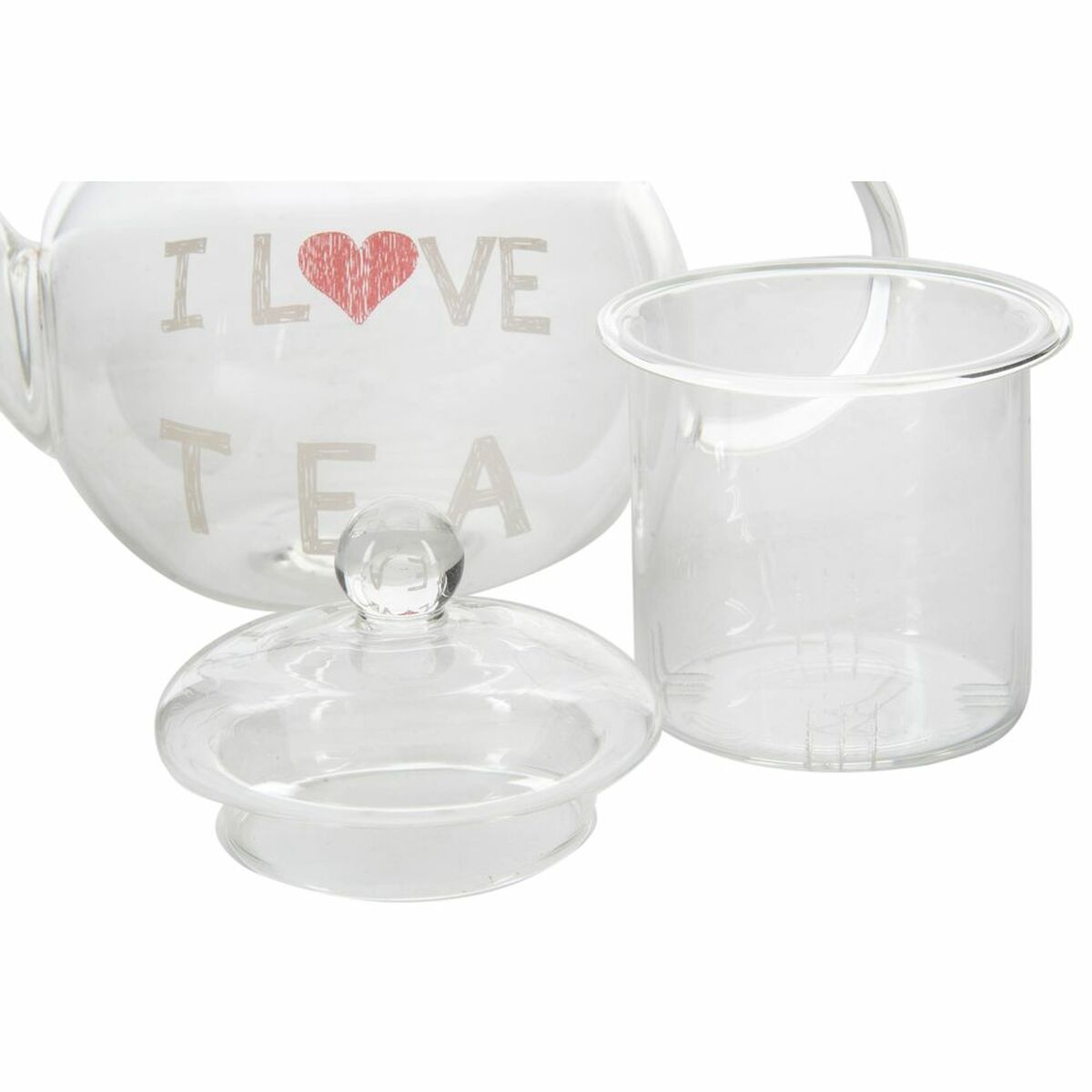 Tekanna DKD Home Decor Transparent Plast 250 ml 14 x 8 x 15 cm - 4