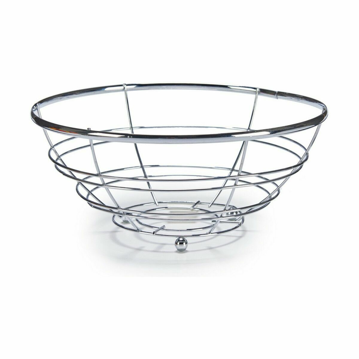 Fruktskål Kromad Silvrig 28 x 11,5 x 28 cm (24 antal) - 2