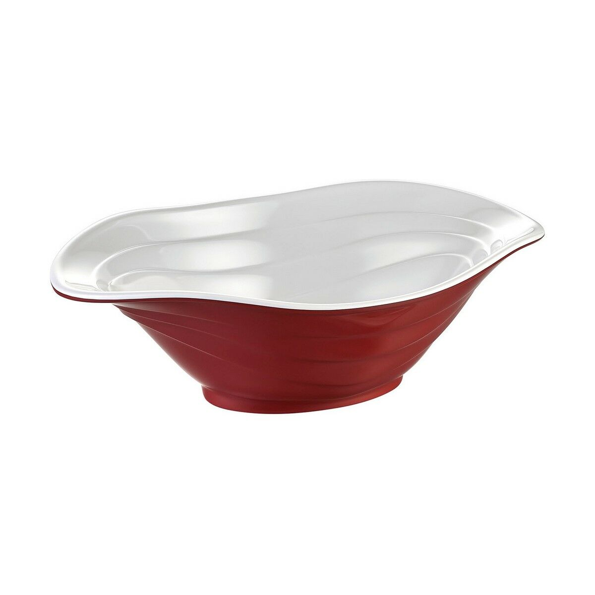 Skål Inde Duet Melamin Rojo/Blanco Röd 33 x 23 x 10,5 cm