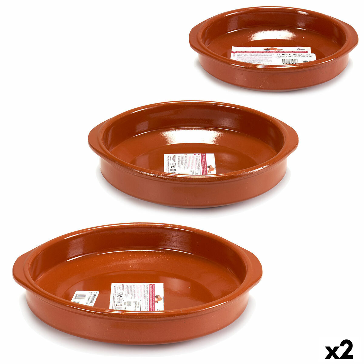 Kastrull Terrakotta Set (2 antal)