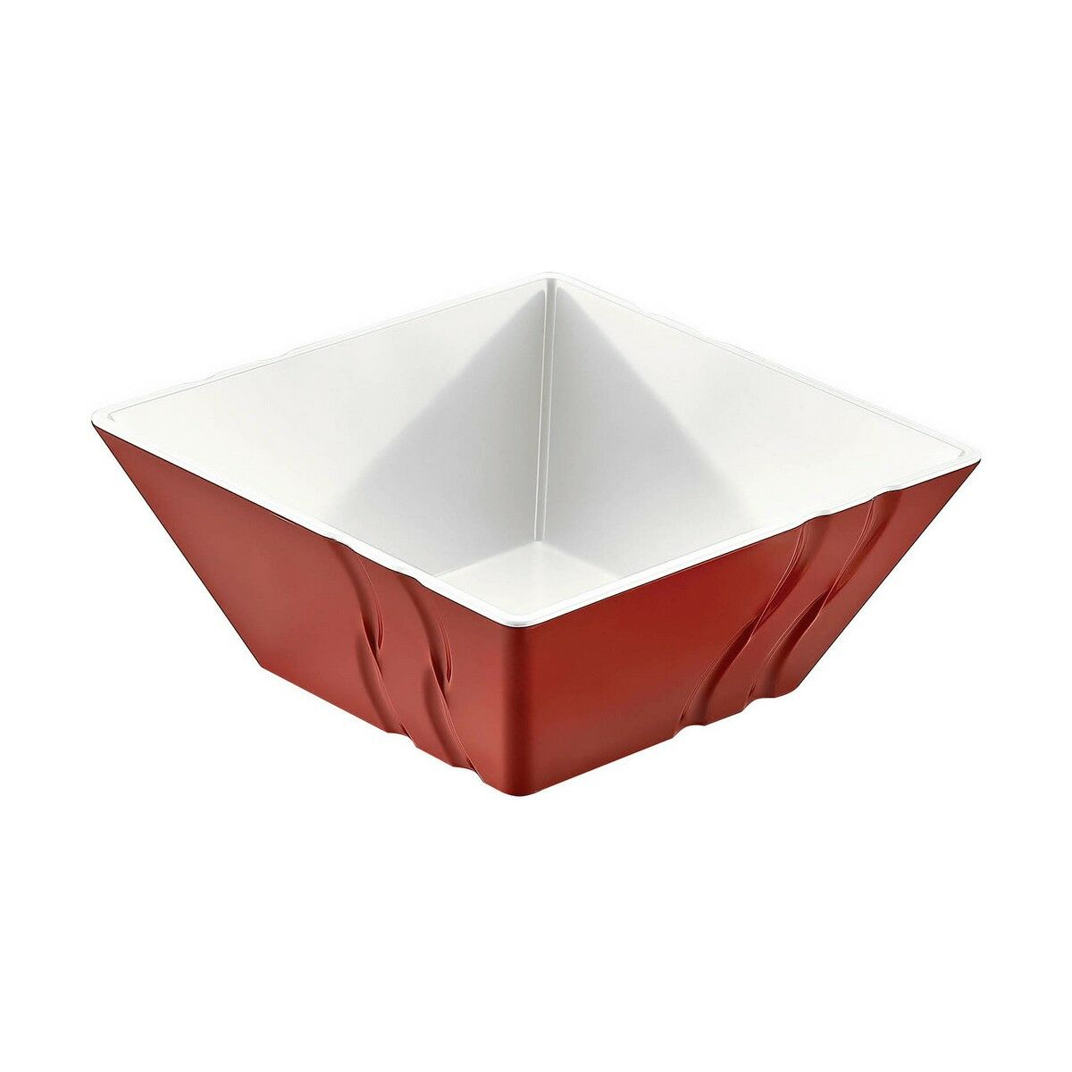 Skål Inde Luxor Melamin Rojo/Blanco Röd 24 x 24 x 10 cm