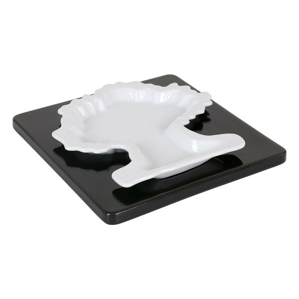 Snacksbricka Inde Set 2 Delar Porslin 16,8 x 16,8 x 1,1 cm