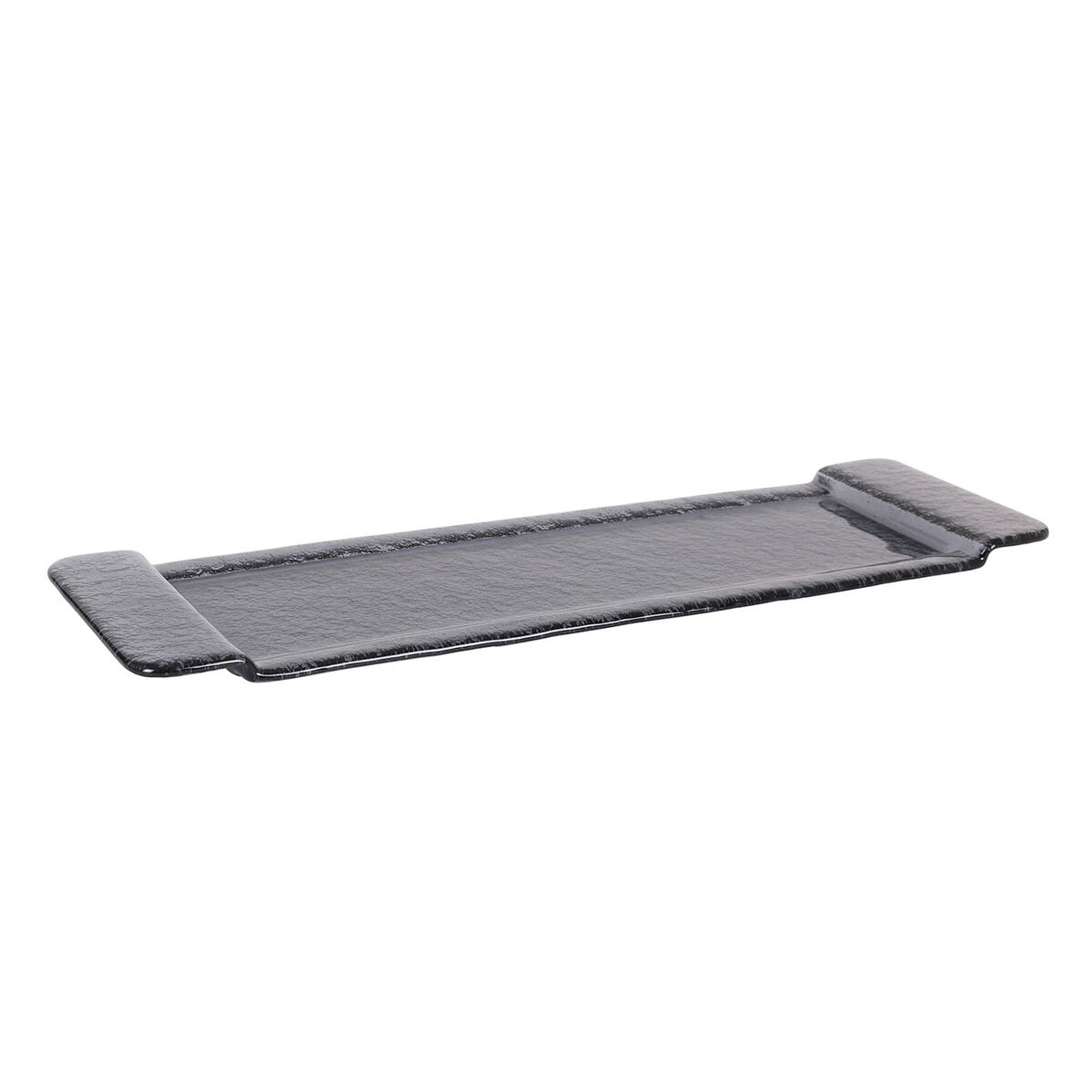 Bricka Svart Glas 53 x 16 cm