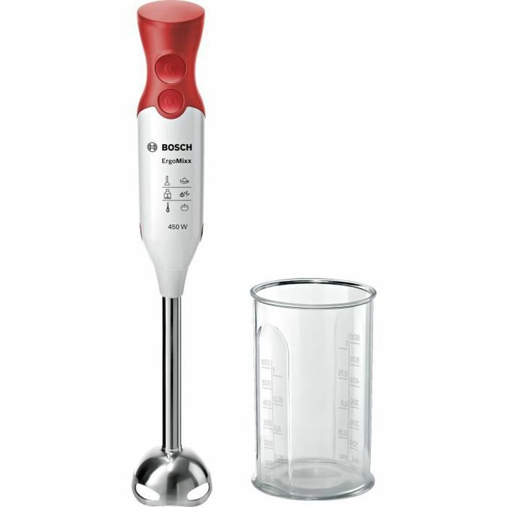 Stavmixer BOSCH Hand blender 600 ml Vit Röd Rojo/Blanco 450 W