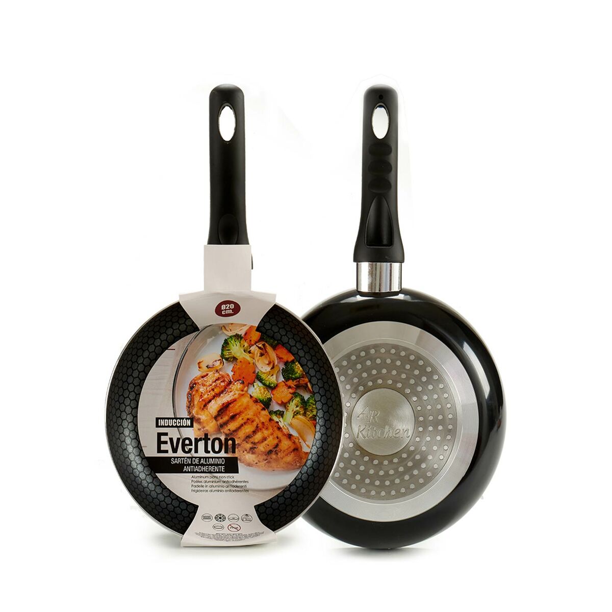 Stekpanna Everton 20 cm Svart Aluminium (6 antal) - 2