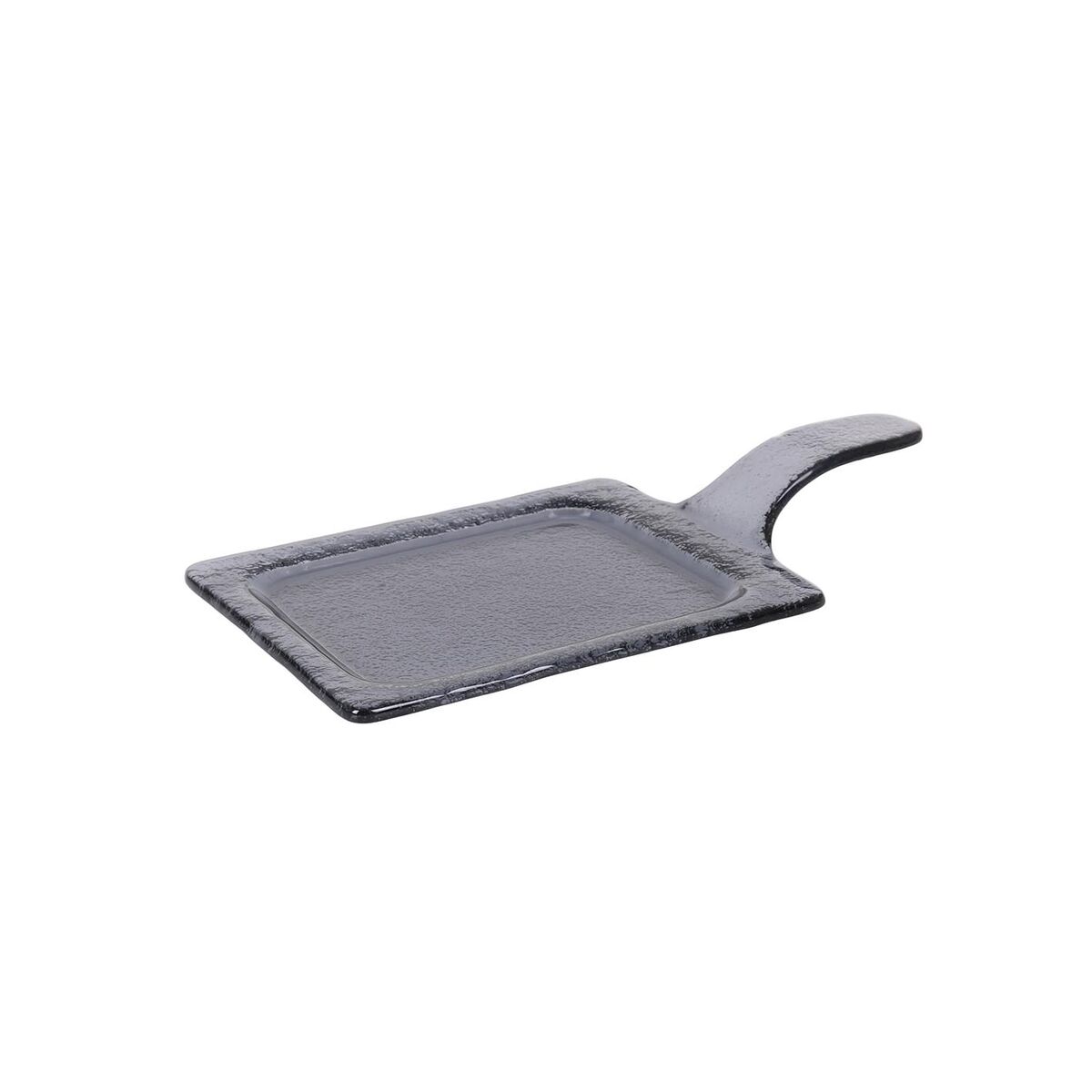 Bricka Inde Svart Glas 30 x 16 cm