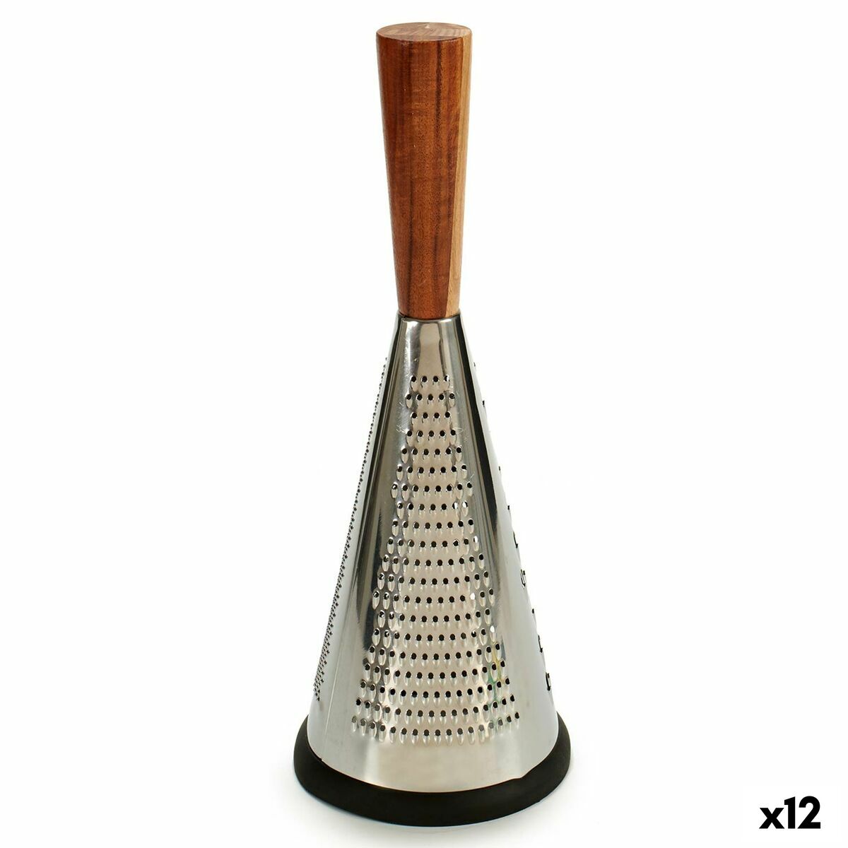 Rivjärn Multipel kortläsare Konisk Trä Rostfritt stål 13 x 34,5 x 13 cm (12 antal)