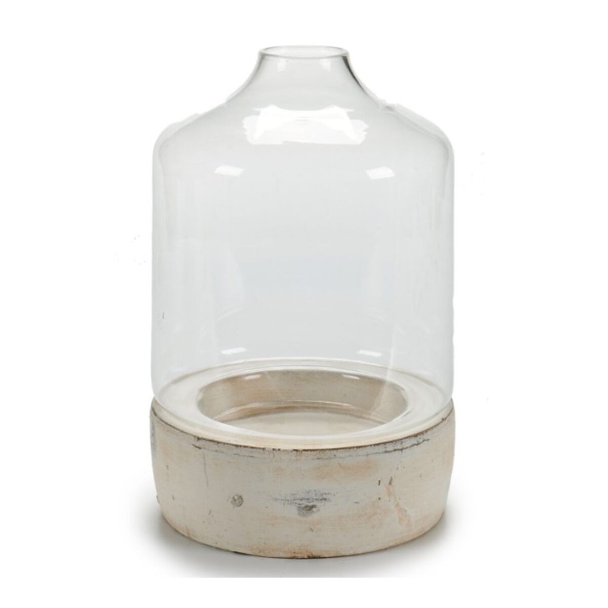 Ljusstakar Transparent Sten Glas 15,2 x 22,5 x 15,2 cm (8 antal) - 2