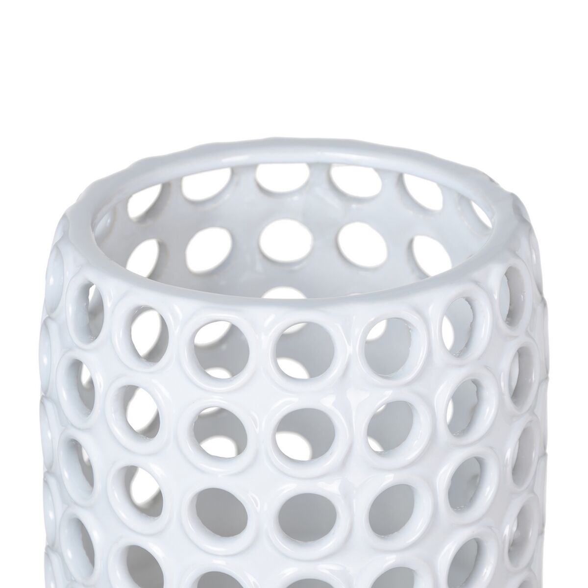 Vas 16,5 x 16,5 x 24,5 cm Keramik Vit - 3
