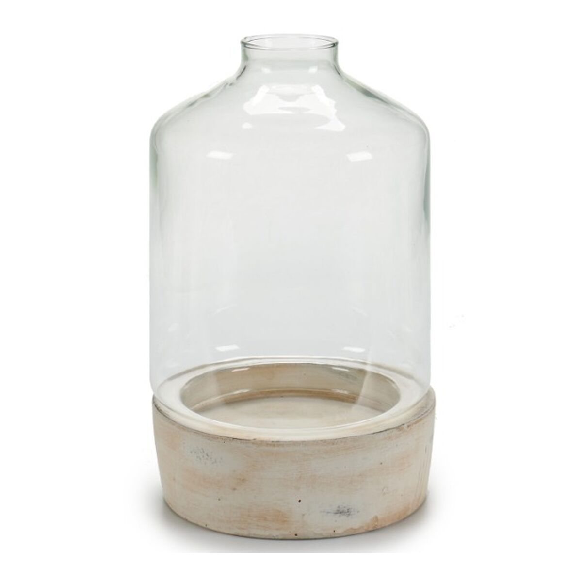 Ljusstakar Transparent Sten Glas 18 x 29 x 18 cm (4 antal) - 2