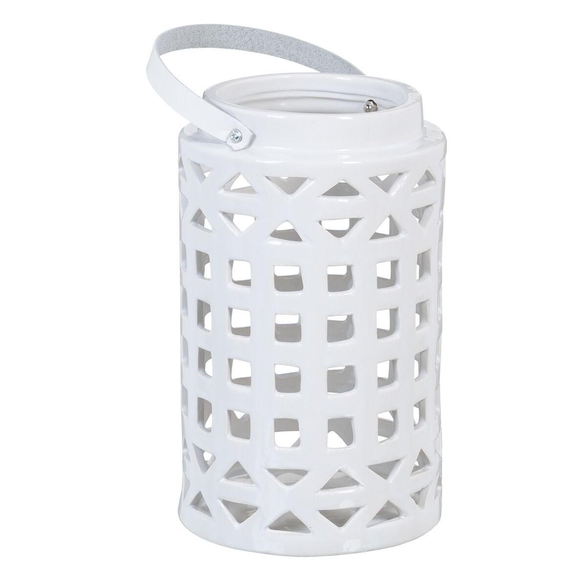 Vas 15 x 15 x 25,5 cm Keramik Vit - 4