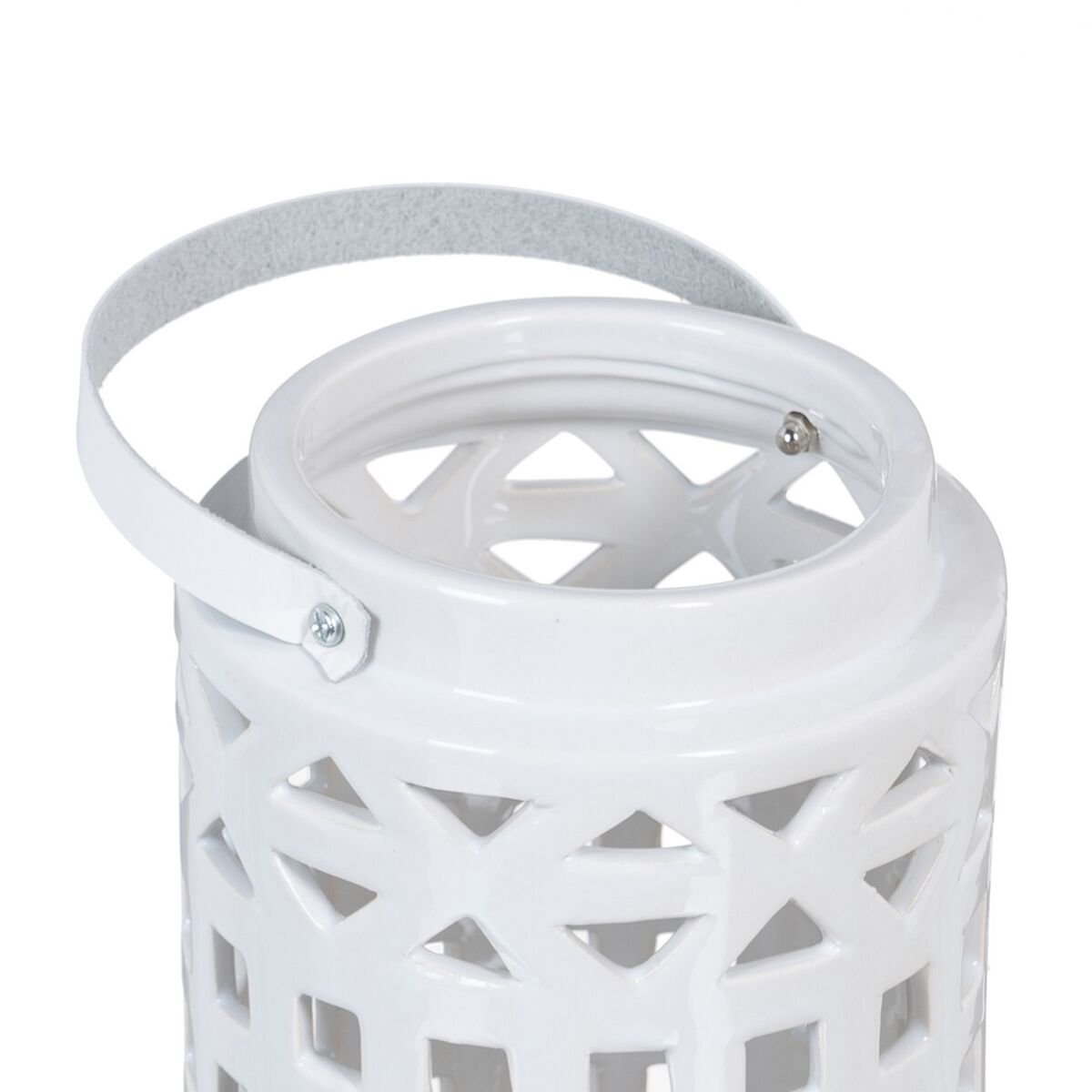Vas 15 x 15 x 25,5 cm Keramik Vit - 2