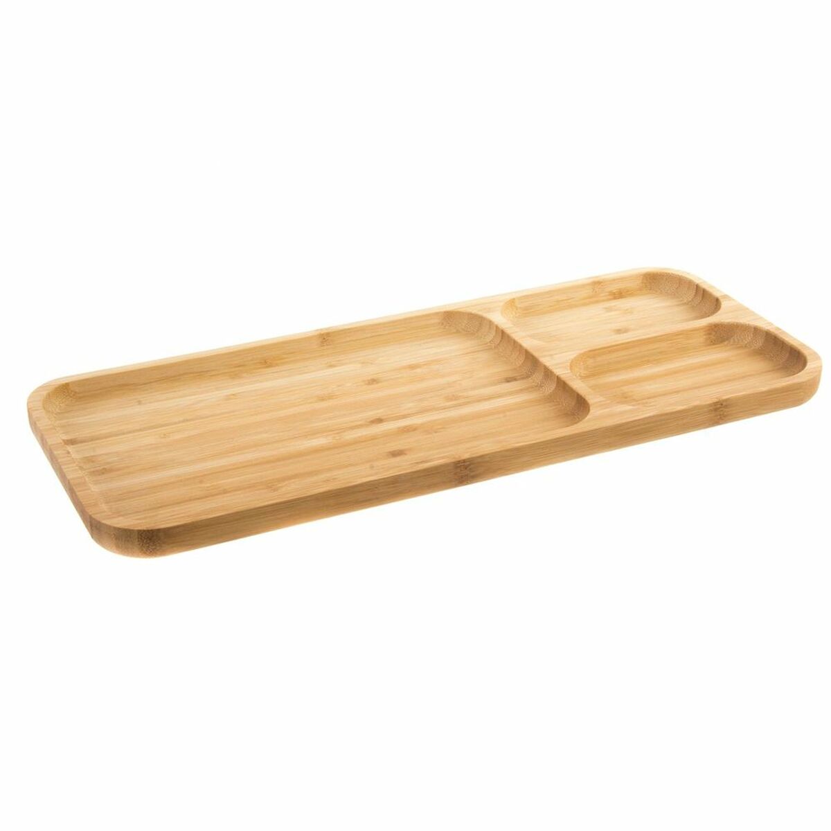 Bricka DKD Home Decor Multicolour Naturell Bambu 39 x 16 x 2 cm - 5