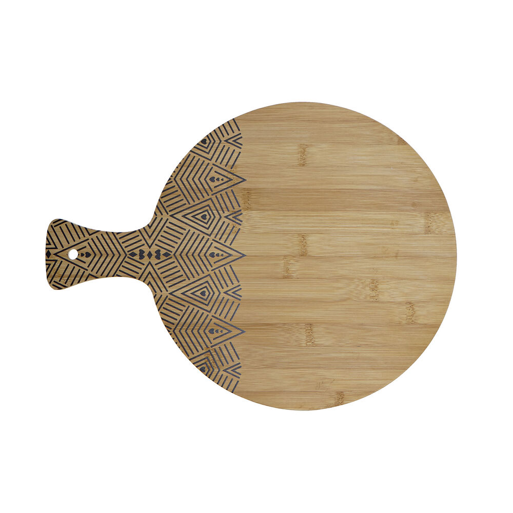 Skärbräda DKD Home Decor Svart Naturell Bambu Rektangulär 30 x 40 x 1 cm - 2