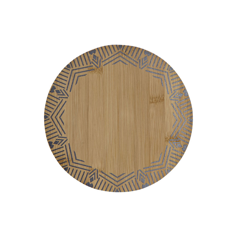 Bordsunderlägg DKD Home Decor Svart Naturell Bambu 20 x 20 x 1 cm - 6