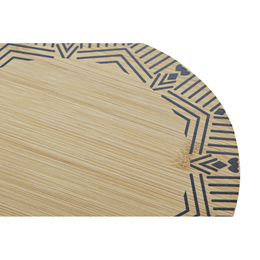 Bordsunderlägg DKD Home Decor Svart Naturell Bambu 20 x 20 x 1 cm - 2