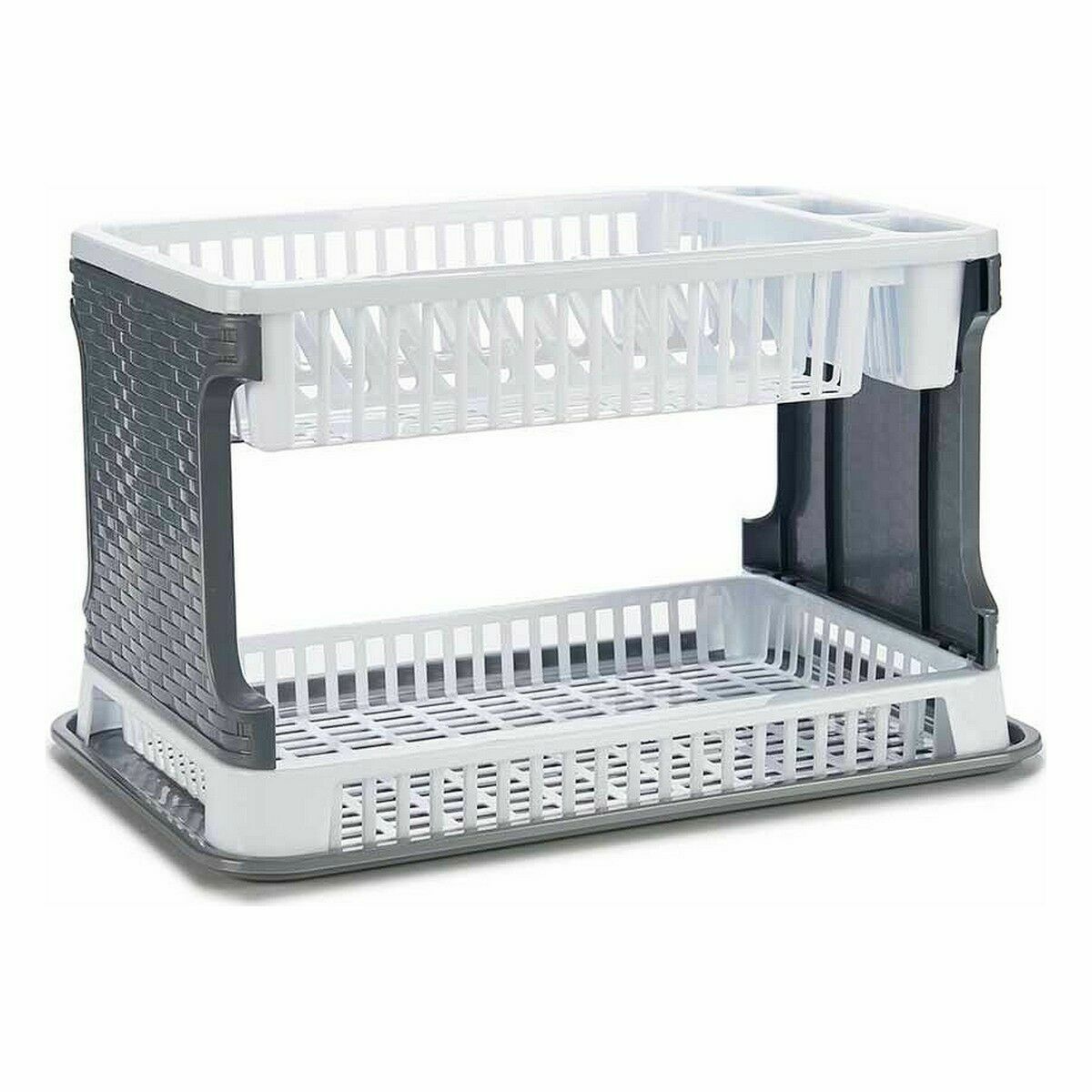 Torkställ Vit Plast 44,5 x 30,3 x 27 cm (10 antal) - 2
