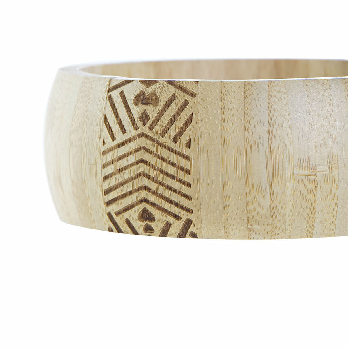 Snacksbricka DKD Home Decor Svart Multicolour Naturell Bambu 15 x 15 x 5,5 cm - 8
