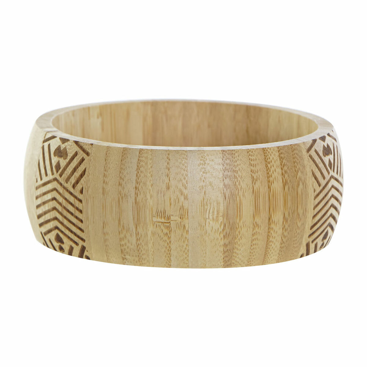 Snacksbricka DKD Home Decor Svart Multicolour Naturell Bambu 15 x 15 x 5,5 cm - 7