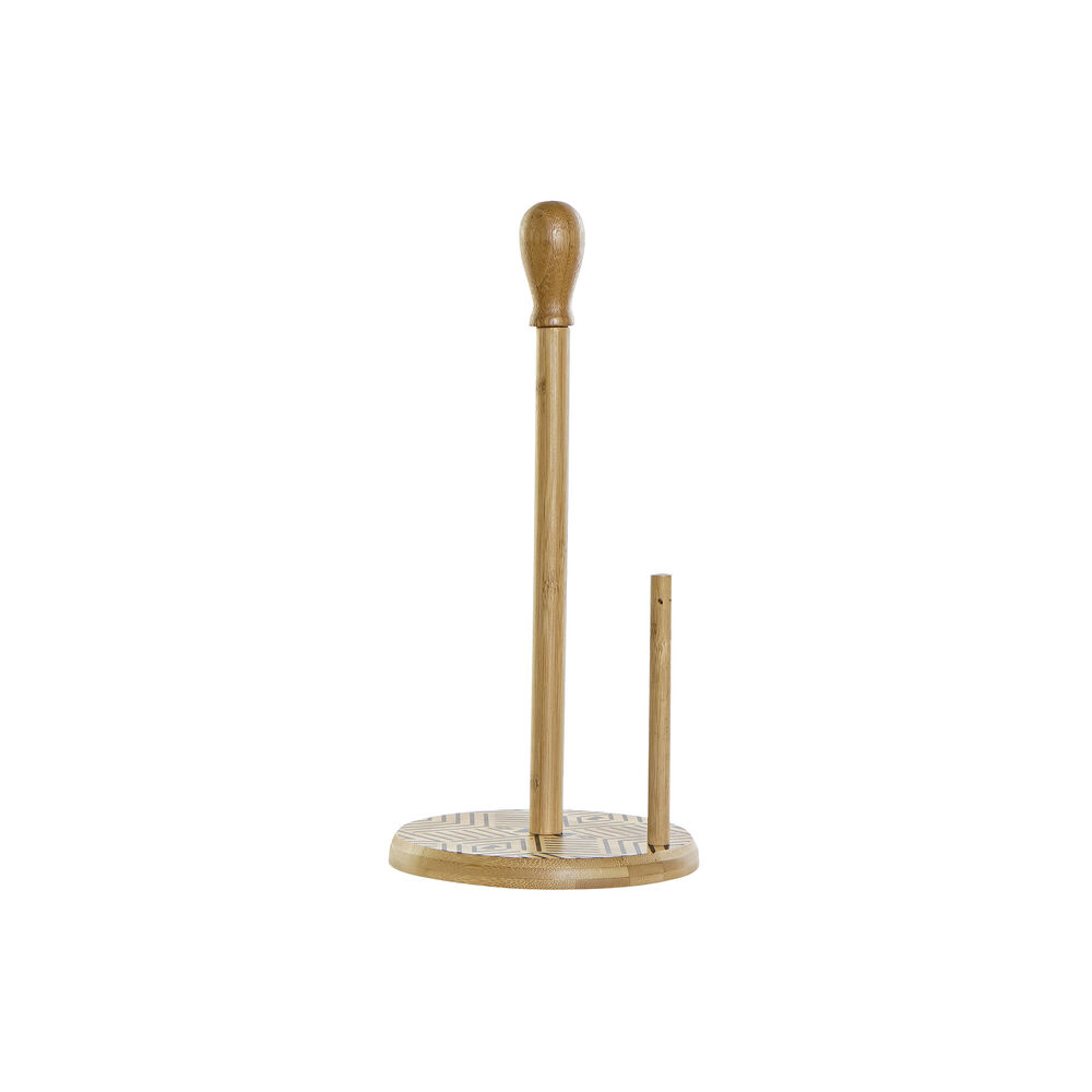 Hushållspappershållare DKD Home Decor Svart Naturell Bambu 16,5 x 16,5 x 35 cm - 4