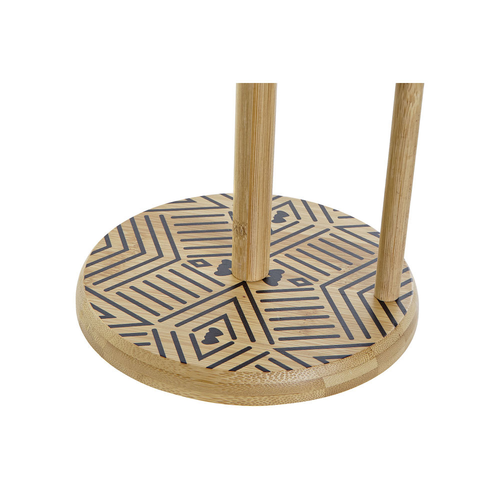 Hushållspappershållare DKD Home Decor Svart Naturell Bambu 16,5 x 16,5 x 35 cm - 6